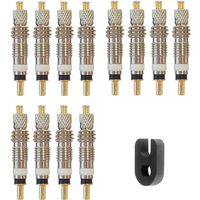 AliExpress NONE 6/12pcs Bicycle Removable Presta Valve Core CNC FV Bike Replacement Brass Tubeless Core Remover Tool for Road MTB Bike