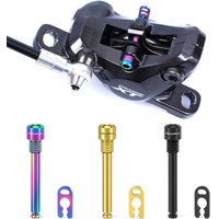 AliExpress NONE RISK 2 pcs Bicycle Hydraulic Disc Brake Bolt For Shimano Pad MTB Bike M4x26.5 Titanium Alloy Plug Threaded Hydraulic Pad Lining