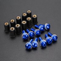 5MM 10PCS Windscreen Fairing Bolts Kit For YAMAHA NMAX 125 150 155 NMAX155 NMAX125 N-MAX 125 2015 2016-2023 Screw Rubber Nuts
