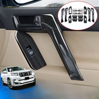 For Toyota Land Cruiser Prado 150 2010-2024 2023 2022 Car Door Handle Decorative Glass Switch Button LC150 Interior Accessories