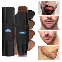 Beard Pencil Filler Stick And Brush for Men,Beard Pen,hair root touch up stick Long Lasting Coverage Moustache & Hair Makeup