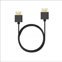 Ultra Slim Thin hdmicable Male to Mini Micro HD-compatible Male Super Soft Thin OD 3.0 Cable 2k*4k hd @60hz 30cm/60cm/1m