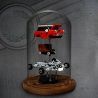 239PCS MOC Exploded Mini Cooper Assembling Building Blocks Educational Toys Children's Gifts Ornaments Collection Series