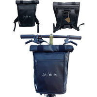 AliExpress Folding Bike Front Carrier Bags & Panniers Use For Brompton Birdy Bicycle Front Storage Bag handbag With Aluminum Mount