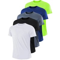 AliExpress Fitness sportswear men's casual round neck T-shirt thin section quick-drying breathable cycling running short-sleeved summer