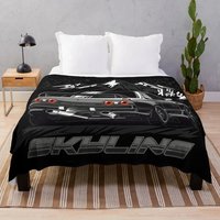 VR38 Swapped Skyline R32 Throw Blanket Blankets For Sofas Beautiful Blankets Cute Blanket blankets for beds blanket