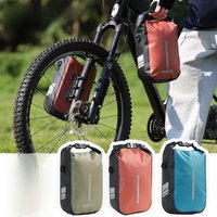 AliExpress Rhinowalk Bike Quick Release Front Fork Bag 2 Pcs Waterproof 4L/6L Cycling Bicycle Front Pack Mount With 2Pcs Install Base