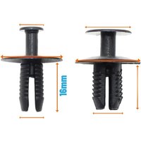 20PCS OE#51118174185 51471911992 Bumper Trim Wheelhouse Liner Push-Type Retainer Clip Rivet Compatible with BMW