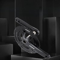 AliExpress NONE KEOS Bicycle Crankset 110BCD Road Bike Crank Aluminum Alloy Double Chainring 50/34TCrank Chainwheel 165/170mm Crank Set 11/12s