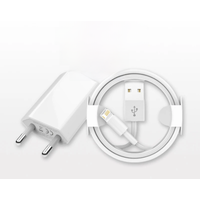 EU USB Wall Charger USB Data For iPhone 15 14 13 12 11 Pro Mini 8 Plus XR X XS SE Charging Data Cable