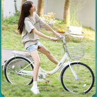 AliExpress smvp Cooya New Folding Bike Adult 24 Inch Student Portable Variable Speed Urban Commuting Without Installing Solid Tire Bicycle