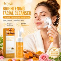 Turmeric Cleanser Moisturizing Facial Brightening Facial Cleanser Foam Brush Cleaning Moisturizing Whitening and Beautifying