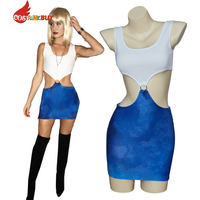Movie Pretty Woman Film Julia Roberts Cosplay Bare Waist Dress Sexy One-Piece Vivian Skirt Halloween Party Fashion Outfit