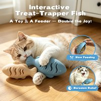 Random Color Silicone Cat Toys Multi-Functional Snack Dispenser Indoor Cat Interactive Feeder Toy, Educational Kitten Toy