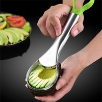1PC Avocado Knife Cutting Fruit Artifacts Household Kitchen Gadgets Stainless Steel Knives Fruit Plate Slicing Tools Kitchen