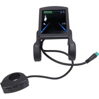 AliExpress NONE Electric Bike Panel Screen Sturdy 24V 36V 48V 60V 72V 5 Pin Connector Electric Bike LCD Control Panel for 22.2mm Handlebar