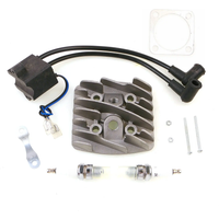AliExpress NONE Cylinder Head W/ 2 Holes Spark Plug Ignition CDI Performance Kit for Two Stroke PK80 66cc Gas Bicycle Engine