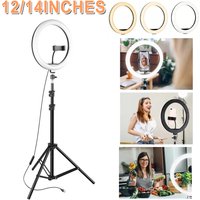 LED Selfie Ring Lighting Photographic Selfie Ring Lamp USB Remote Fill light For YouTube Video Live Phone Holder & Tripod