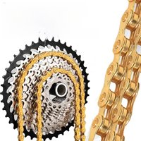 AliExpress BUCKLOS MTB Road Bike Gold Chain 8/9/10/11/12 Speed Bicycle Chain Universal High Quality Durable Chain Bike Current Bicycle Part