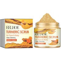 50g Turmeric Scrub for Face and Body Skin Rejuvenating Anti A-cne Brighten Skin Tone Soften Skin Exfoliating Face Care Scrub