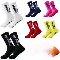 AliExpress TapeDesign 4 pairs of new anti slip band design football socks with mid calf anti slip football sports bike sports men's socks