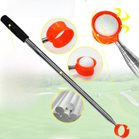 10/8 Sections Golf Ball Picker Telescopic Golf Ball Retriever Retriever Pick Up Grabber Claw Sucker Tools Golf Training Ball Tee