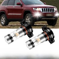 2PCS For Jeep Grand Cherokee 2011-2012 LED Car Front Fog Driving Light Bulbs DRL Lamps 2504 PSX24W 12276 Error Free Accessories