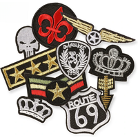 10pcs Small Badges Parches Iron On For Clothes Patches Embroidered Stickers Pack Sewing Lot Thermocollant Fabric Backpack Jacket