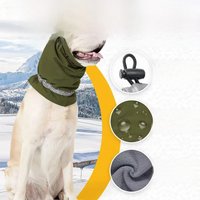 Dog Earmuff Snowproof Waterproof Cold-proof Warm Neck Protection Adjustable With Reflective Clauses Scarf Windproof Pet Supplies