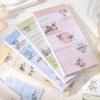 Mr.Paper 20Sheets/Book Garden Journey Series Label Sticker Book Vintage Journal Planner Tags for Scrapbook DIY Note Decor
