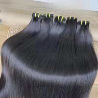 16A Vietnamese Raw Hair Bone Straight Bundles 100% Unprocessed Human Hair Extensions Double Weft 10-36Inch Natural Color #1B