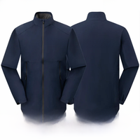 Outdoor Waterproof Men Women Stand Collar Jacket Custom Logo Anti-static Coat Print Company Design Casual Sweatshirt Embroidery