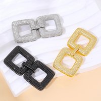 Juya DIY 18K Real Gold Plated Creative Fasteners Locks Closure Clasps Accessories For Needlework Baroque Pearls Jewelry Making