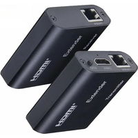 4K HDMI Extender over Single RJ45 Cat5e/6 Cable to 120M with Audio Out Vs 1080P 60M HDMI Ethernet Extender for PC Laptop DVR TV