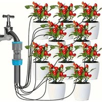 Garden Automatic Watering Device, Gardening lrrigation System, Drip Seepage Device With 10 Dripper Head Kit For Greenhouse