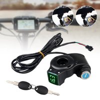 AliExpress NONE Electric Bicycle Thumb Throttle Voltmeter Digital Battery Voltage Key Switch Power Key Lock Electric Bike Accessories