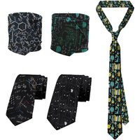 Interesting creative mathematical formulas casual tie scientific symbols business shirt tie party wedding accessories tie