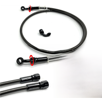 AliExpress NONE Motorcycle Brake Hose Stainless Steel Braided Brake Line with 360 Degree Rotatable Banjo Fit for ATV Pit Dirt Street Racing Bike