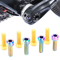 AliExpress RISK 2pcs M6x18mm Bicycle Titanium Alloy Screws Mountain Road Bike Bicycle Chainwheel Crank Arm Fixing Bolts Disc Brake Caliper