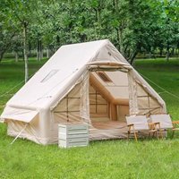 Fully Automatic Inflatable Tent 6.3㎡ 4-6P Outdoor Portable Folding Camping Cabin Tent Stormproof Overnight Equipment Air Tent