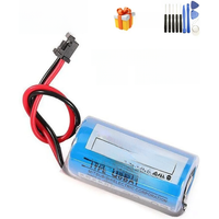 1Pcs 3V 1800mAh Q6BAT CR17335 ER2/3A PLC Lithium Battery With Plug For Mitsubishi Backup Power CR17335SE-R Industrial Battery