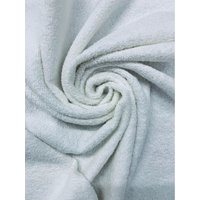 Tela de Rizo Blanco Para Toalla , Albornoces, Arrullos de Bebé, Baberos,1m x Ancho 1.50m