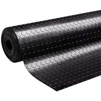 Suelo de Goma Antideslizante | Pavimento de Caucho para Interiores y Exteriores | Alfombra Negra Antideslizante Moto | Esterilla Caucho | Su