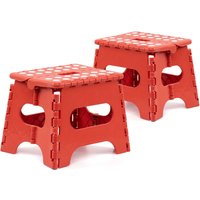 The Secret Home - Taburetes Plegables Multiusos (Pack de 2) - Escalera Antideslizante