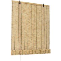 STARLEY-Estor enrollable efecto bambú,Persiana enrollable de bambú,Cortinas Opacas Transpirables Persiana Enrollable Para Ventanas,adecuadas