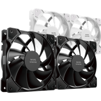 Mars Gaming MF-PWMX2, Kit 2 Ventiladores 120mm, Ultra silenciosos FDB 12dB, Sistema Anti-vibraciones, Sistema PWM, Pack Ventiladores PC Negr