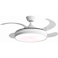 Ventilador de Techo Almalux® con Luz LED - Aspas retráctiles de 106 cm - Silencioso - Función Frío-Calor - Motor DC de 30W - LED de 70W