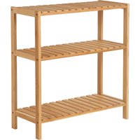 SONGMICS Estantería de Baño de Madera, Estantería Almacenaje, Estante de Plantas de 3 Niveles, para Baño, Sala de Estar, Balcón, Cocina, 26