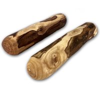 Mordedor Natural de Madera de Olivo para Perro Bañado en Aceite de Oliva Juguetes para Perros Elimina Sarro Palo Antiestrés Perro Calid