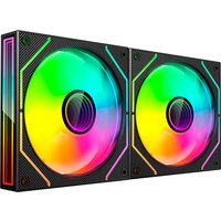 Mars Gaming MF-3DPROX2, Kit 2x Ventiladores PWM ARGB 120mm, Iluminación ARGB Triple Infinity Mirror 360°, Sistema de Control PWM, Rodamiento